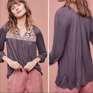 Anthropologie One September Boho Nightingale Top